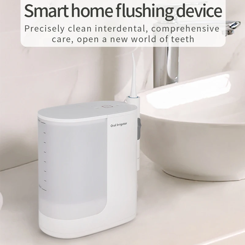 Home Use Large Water Cordless Tooth Cleaner Ultrasonic Water Flosser High Frequency For Family