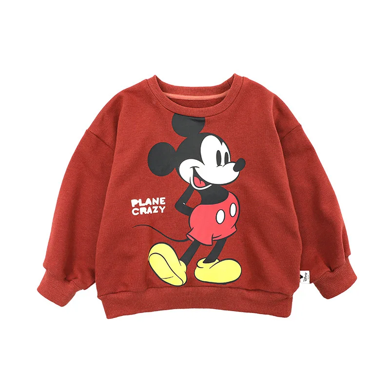 Hot sale 100% cotton cartoon print popular cartoon character baby sweatshirt tops 3-8 kids little girl children colorful tops