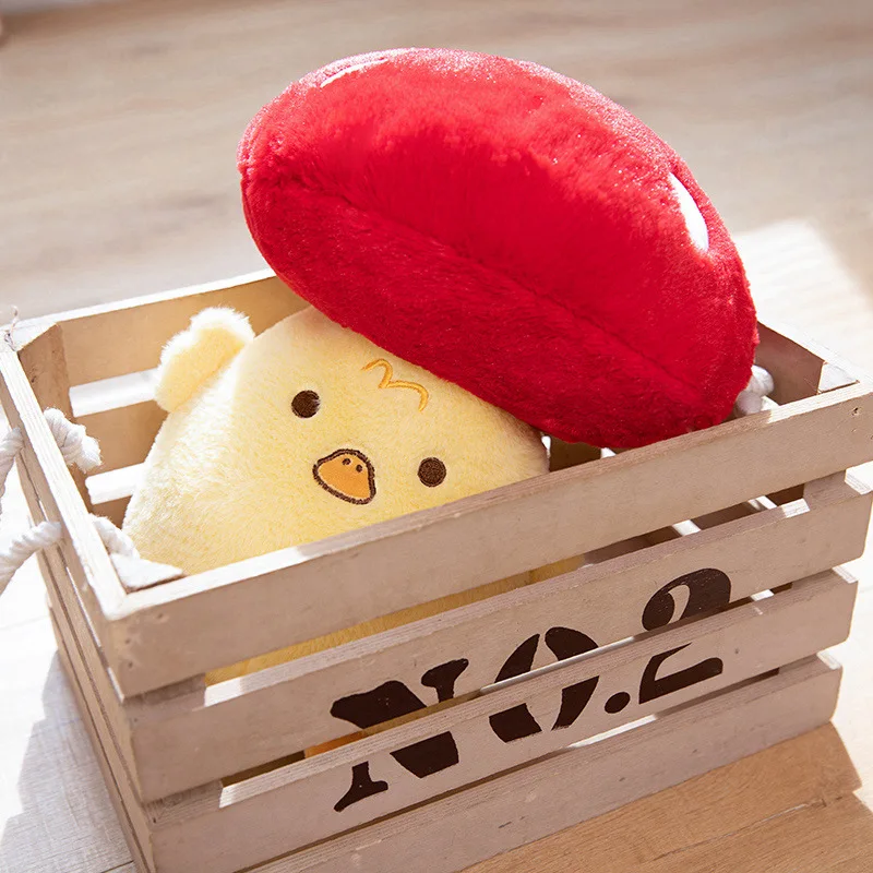 Hengyuan Kawaii Holding Pillows Super Soft Stuffed Plush Toys Mushroom Shaped Plush Pillow Dolls for Kids