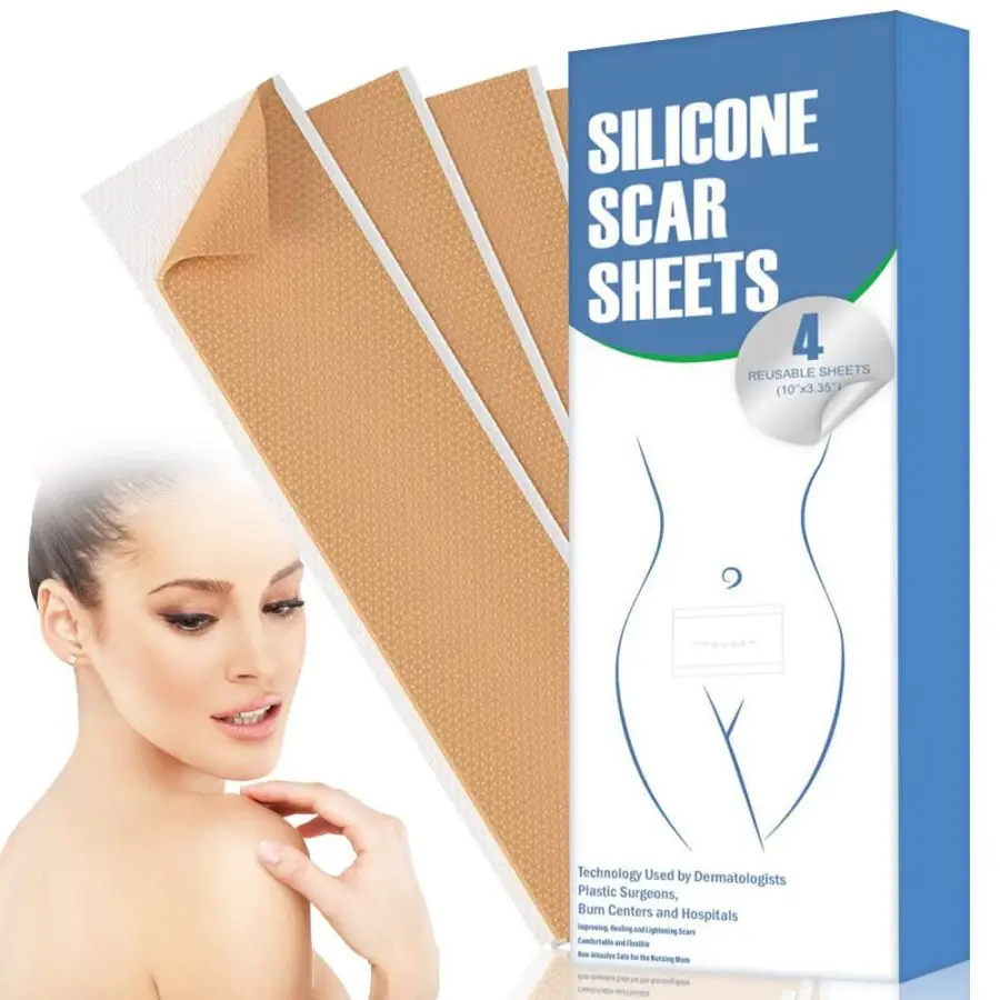Reusable Silicone Scar Patch Surgery Scars Treatment for Keloid and C-Section Removal Tape Sheet Patch
