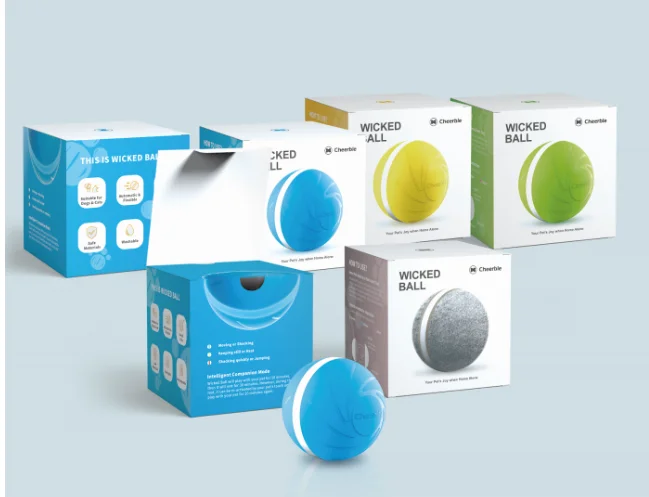 New design Smart Electric pet toy cat and dog Interactive Rotating responsive automatic attractive cat ball