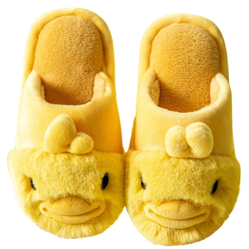 Wholesale Cute Cotton Slippers Shoes Lightweight Flat Soft Sole Casual Shoes Non-slip Slides Bedroom Fur Slipper for Boys Girls