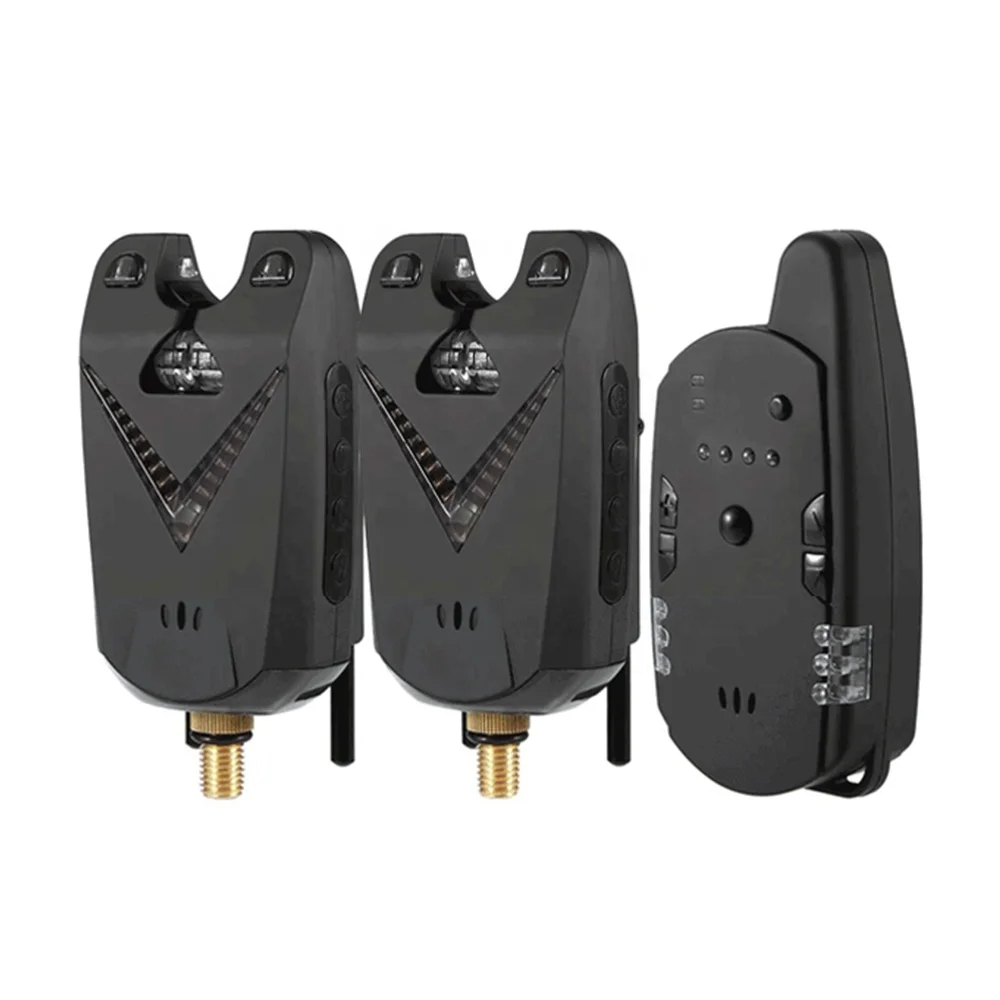 Newbility Ice Fishing Tip Up Bite Alarms Wireless Carp Fishing Rod Bite Alarm Set 4 1 Sensor