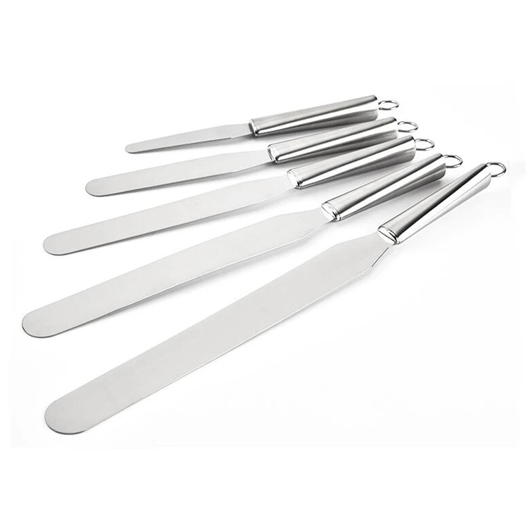 3 шт./упаковка, шпатель для украшения тортов, из нержавеющей стали