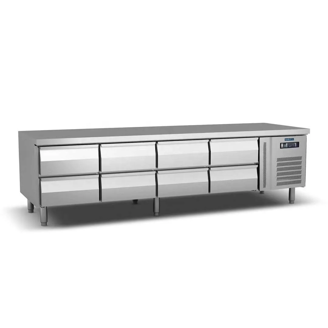 Soardragon Glass cover table salad bar refrigerator counter top salad fridge with G/N pans