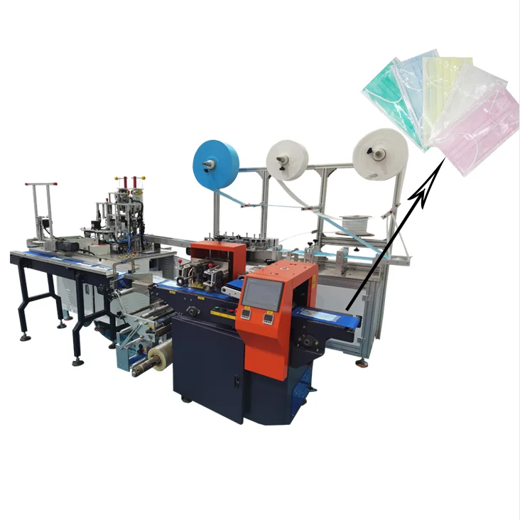 150-180 шт./мин, высокоскоростная машина для нанесения маски на лицо и упаковочная одна линия