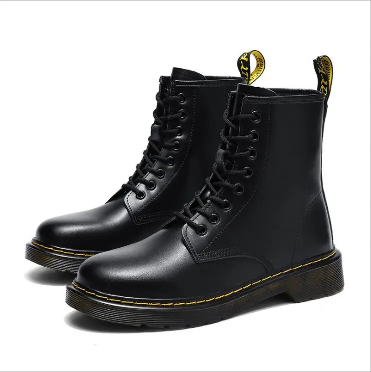 2021 New Style Shoes Work Boots Classic Flat Boots Waterproof keep warm Ankle Boots Men Genuine Leather Botas