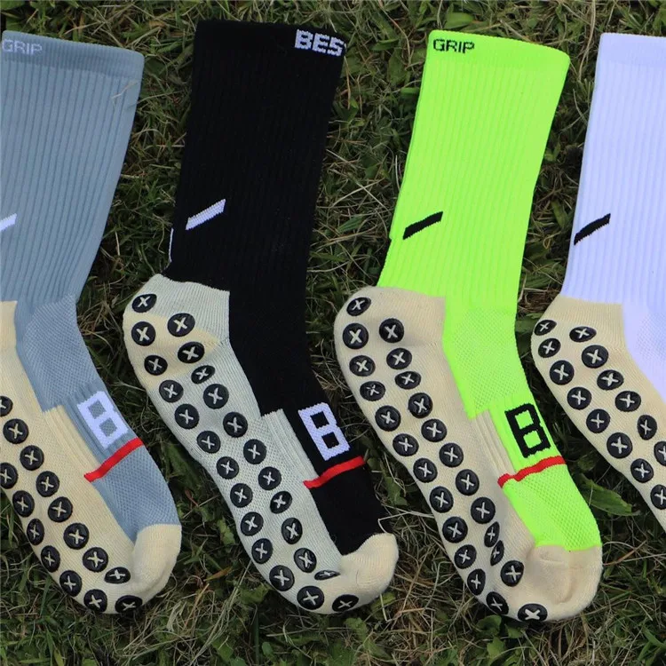 Custom Logo Football Socks Professional Anti Slip Grip Soccer Football Sock High Quality Non Slip Sports Sock Men Women Youth