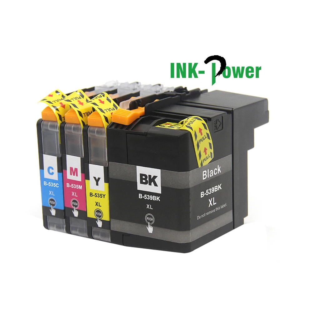 Чернила-POWER LC535 LC539 LC535XL LC539XL Премиум Совместимый струйный картридж для принтера Brother DCP-J100