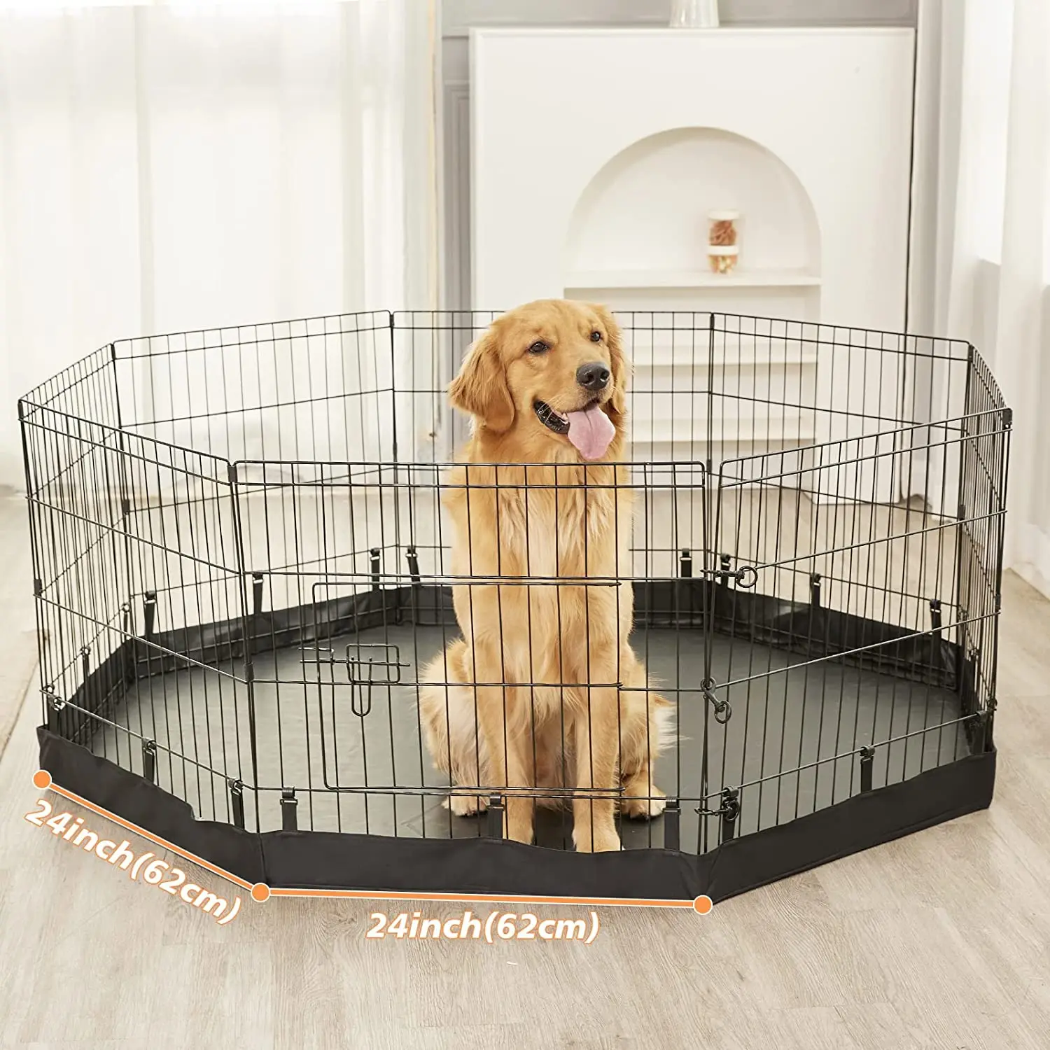 Puppy Supply Tall Play Yard Playpen Pet Dog Child Baby Secure Enclosure Gate Large Pen