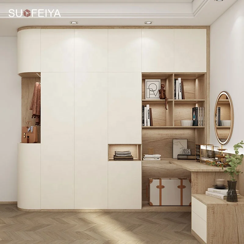 SUOFEIYA Assemble Room Closet Plastic Cupboard Clothes Storage Bedroom Set with Wardrobe Cabinet