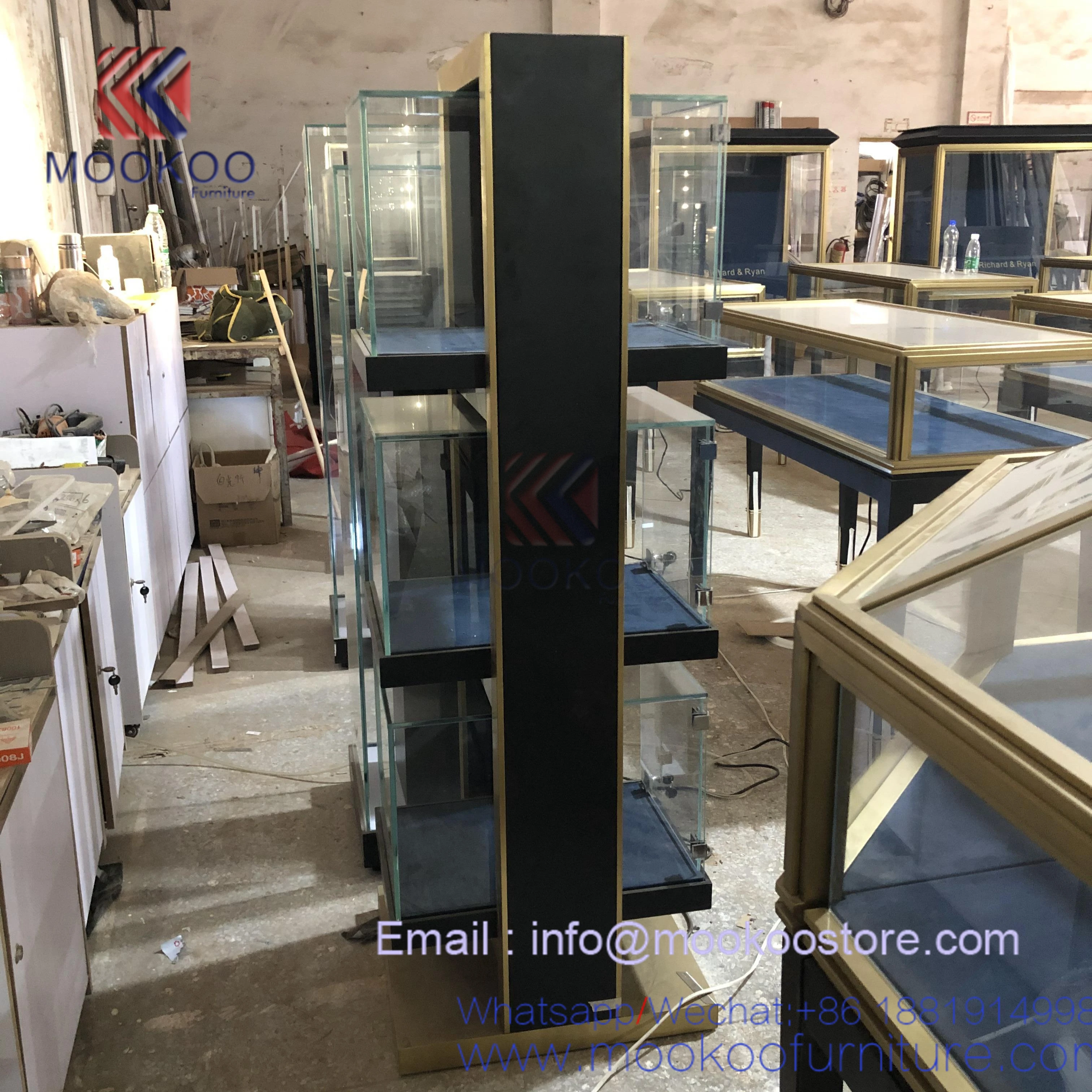 Harry Winston Style Customized Jewelry Furniture Showcase Kiosks Jewelry Display Furniture