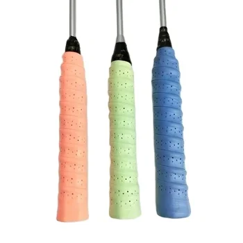 New Anti Slip Perforated Overgrips  Printing Badminton / Tennis/ Squash Rackets Grips Various Of Colors Ordinary Keel Overgrip
