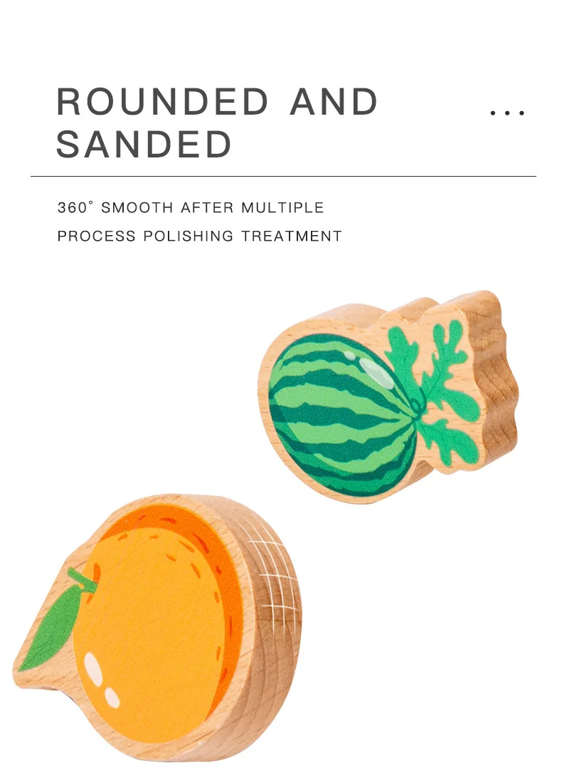 New Arrival Fun Kids Dessert Fruit Traffic Cognition Matching Board Montessori Preschool Educational Puzzle Board