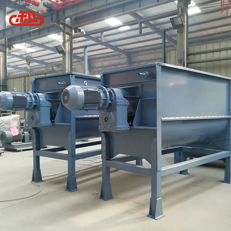 HXJX 1 ton per batch single shaft horizontal powder feed mixer with factory price