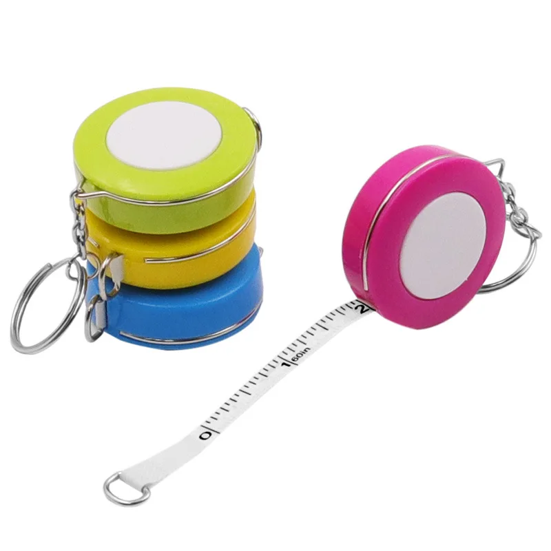 custom logo tape measure waterproof leather 60inch smart keychain cute tape soft ruler measure