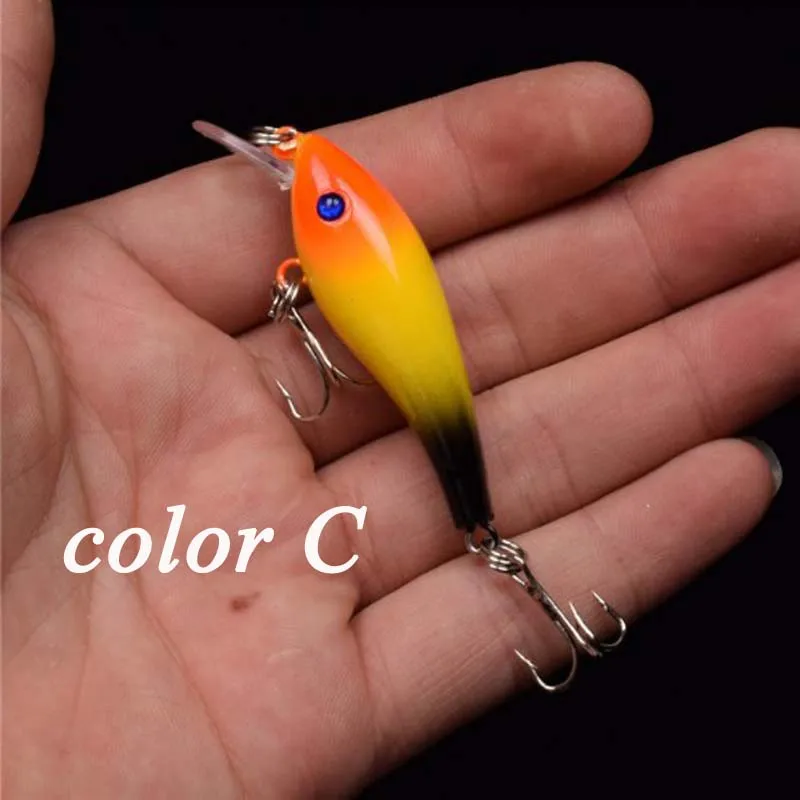 New Small Laser Minnow Lure 5.7CM/4.4G Fishing Hard Bait Artificiais Pesca Sea Wobbler Crankbait Swimbait Lure