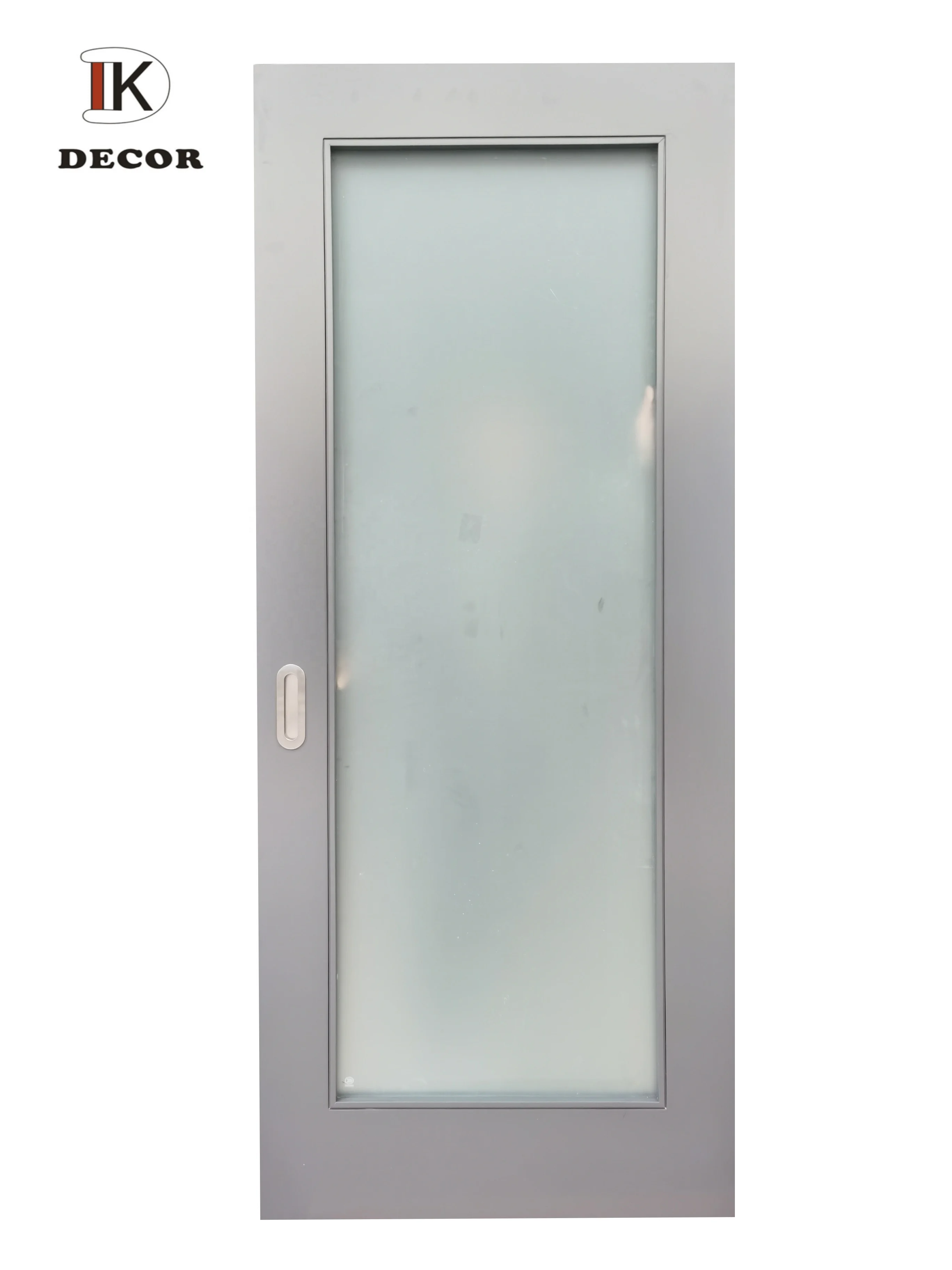 Door Decor Interior Wooden Custom French Design Pre Hung Glass Wood Oil Sand Glass Aluminum Door Graphic Design Modern Solid