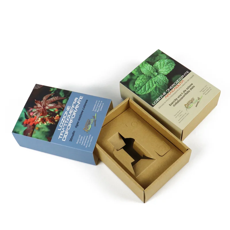 Wholesale Custom Printed Hair Accessories Paper Cardboard Bottle Dropper Hair Oil Box and Logo Slide Out Drawer Packaging Box