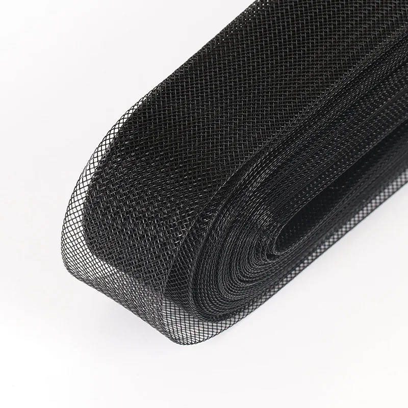 China Factory Stiff Ivory Horsehair Braid Hard Crinoline Horsehair Braid Made Dresses For Wedding Dress