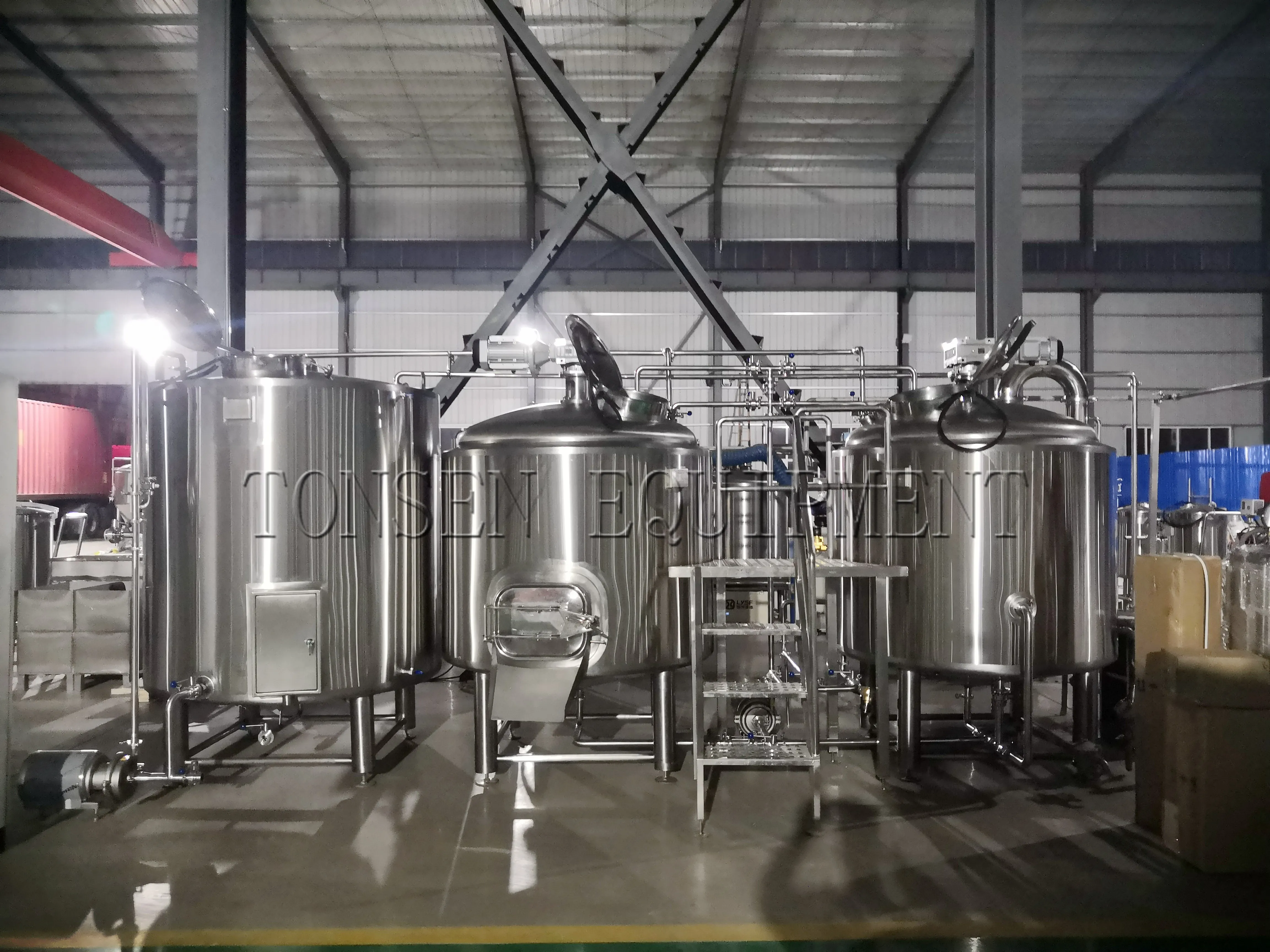 Stainless steel or red copper  beer  Brewery equipment 2000L 20BBL 20HL Beer Brewery Equipment Turnkey Project for craft beer