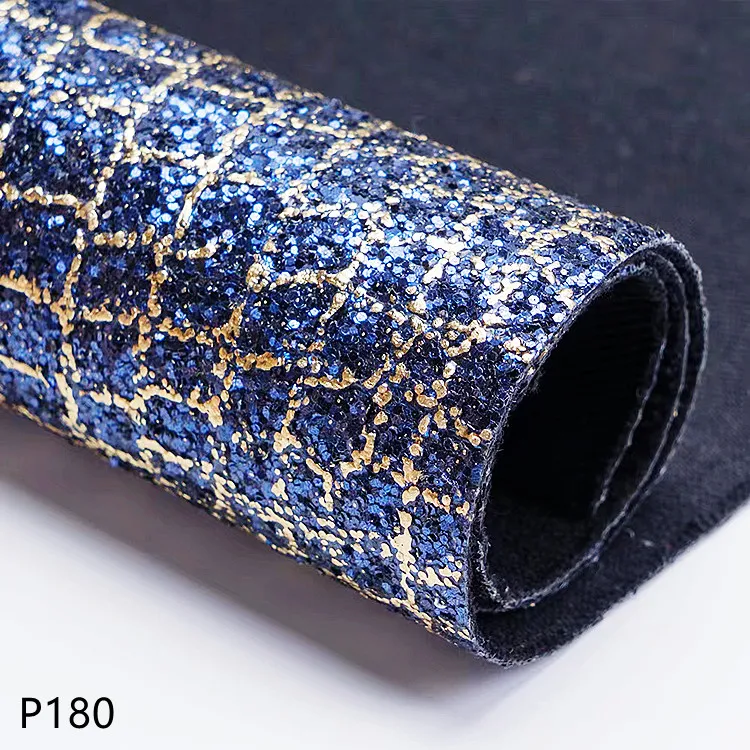 Искусственная кожа P180 с блестками и крокодиловым узором для багажа, сумок, верхней стенки, шпильки для волос с бантом, ювелирные изделия