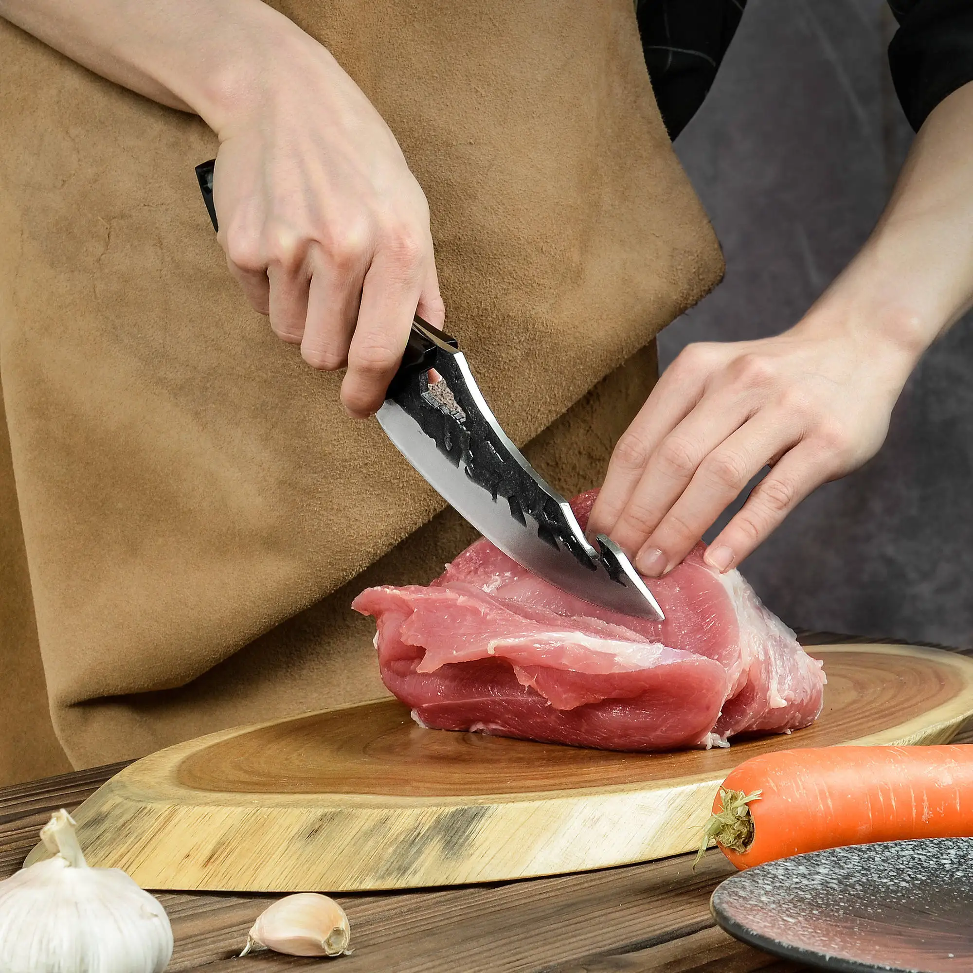 New 6 Inch 5Cr15Mov Stainless Steel Full Tang Hammer Bottle Opener Pointed Tip Razor Sharp Chef knife