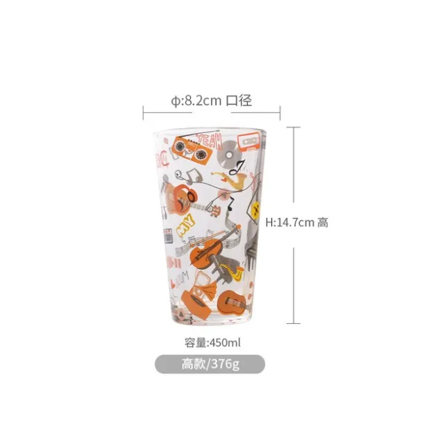 wholesale wrap decal logo 16oz 480ml beer glass free sample 16 oz beer glass mug cup high quality beer glass 16oz