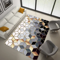 Factory supply 100% polyester colorful 3d area rugs carpets living room luxury