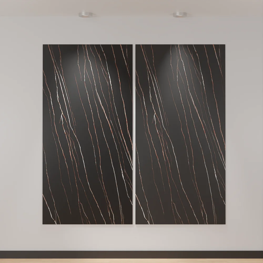 Table top 15 mm thickness porcelain slab countertop bathroom vanity top