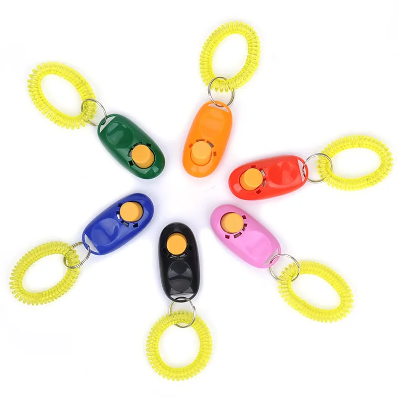 
Custom Logo Printed Training Clickers for Pet Cat Dog 