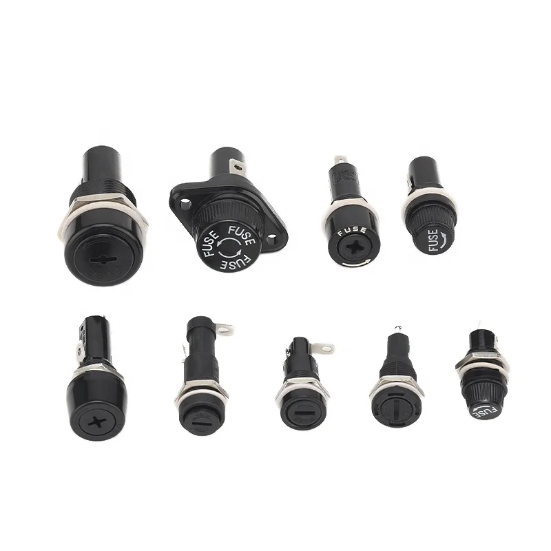 R3-11 R3-12 R3-13R3-14C R3-8 tube Fuse Box mini maxi panel mounted type Fuse Hold screw bayonet5X20mm 6x30mm Glass fuse holder