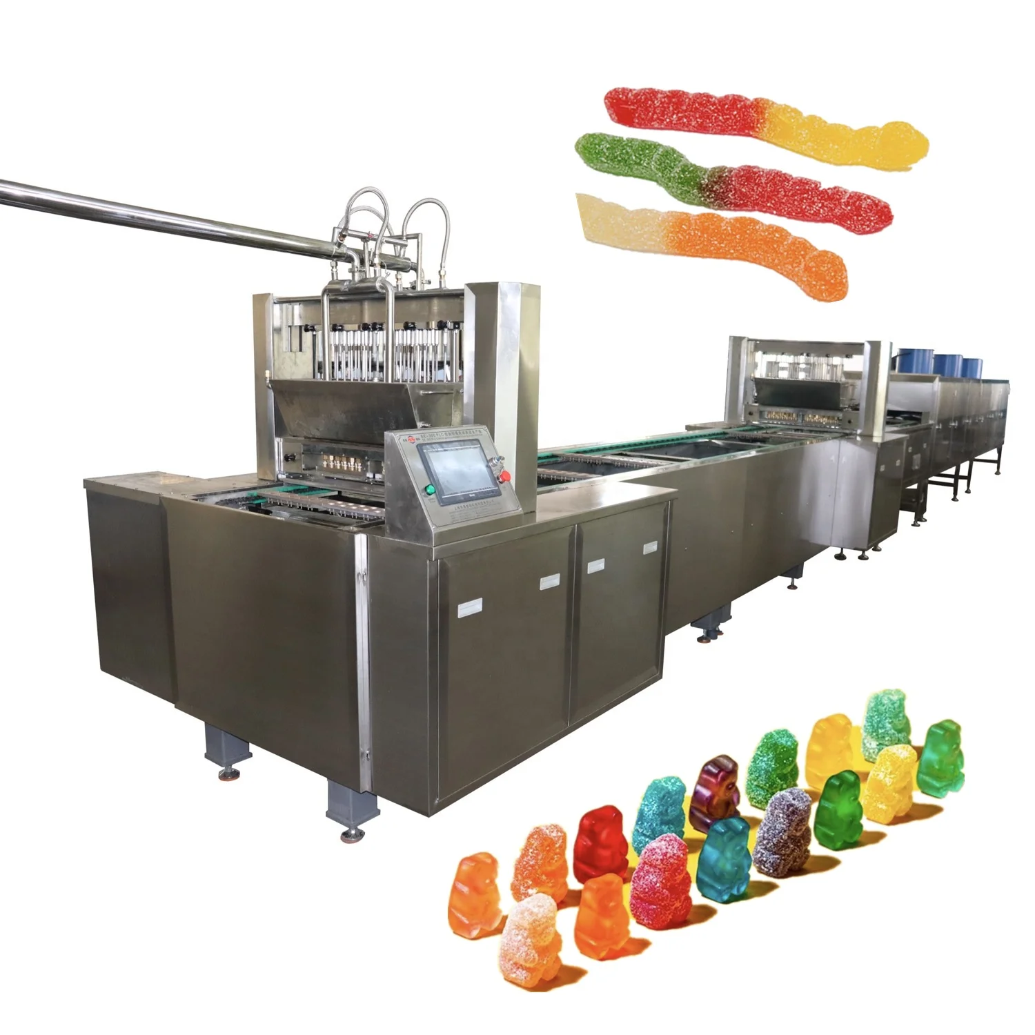 New designed  Sweets Jelly Candy Machine 3D pectin Soft Gummy Candy Juice Filled vitamin Gummy Candy Making Machine