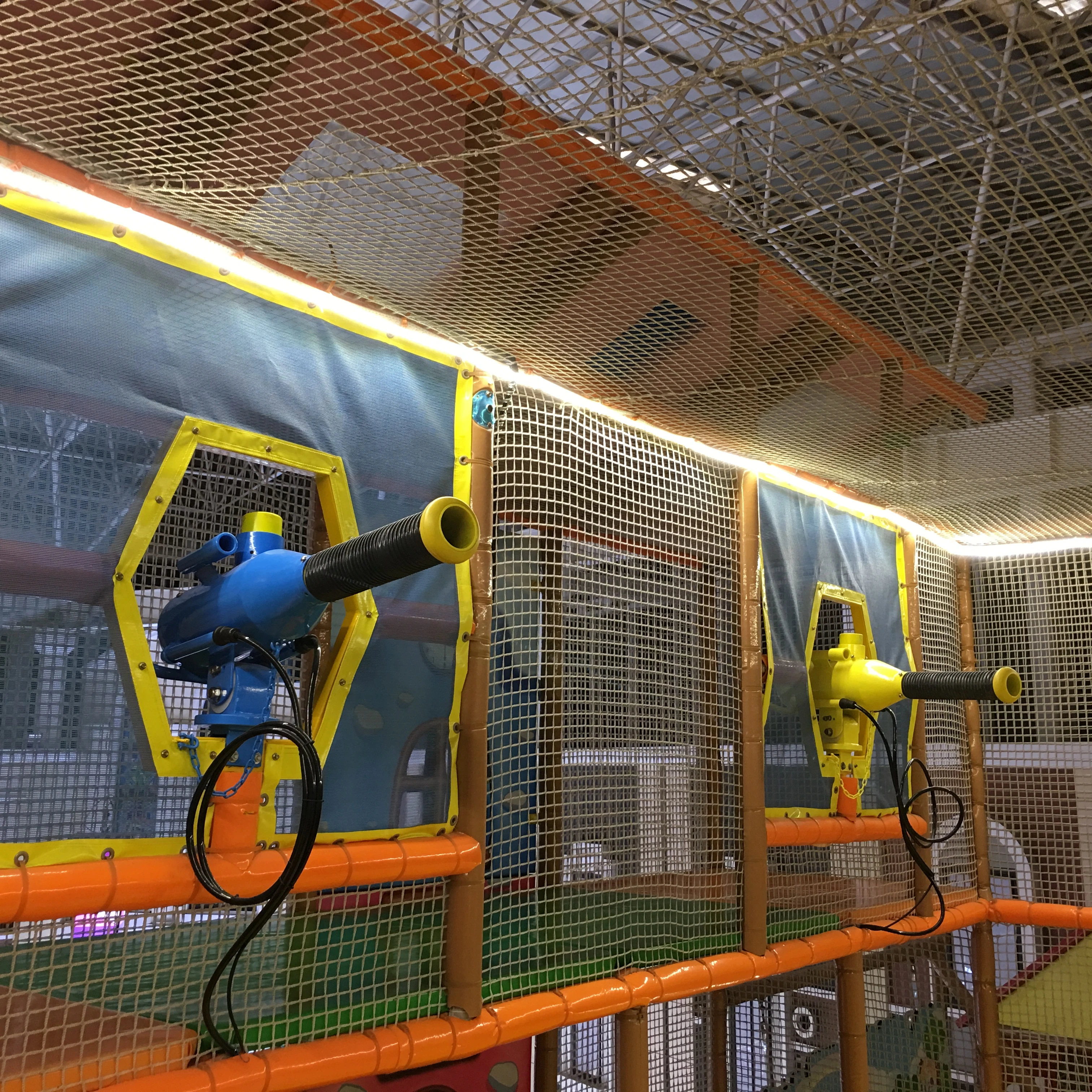 Cannon ball air blaster game kids indoor playhouse soft playground kids