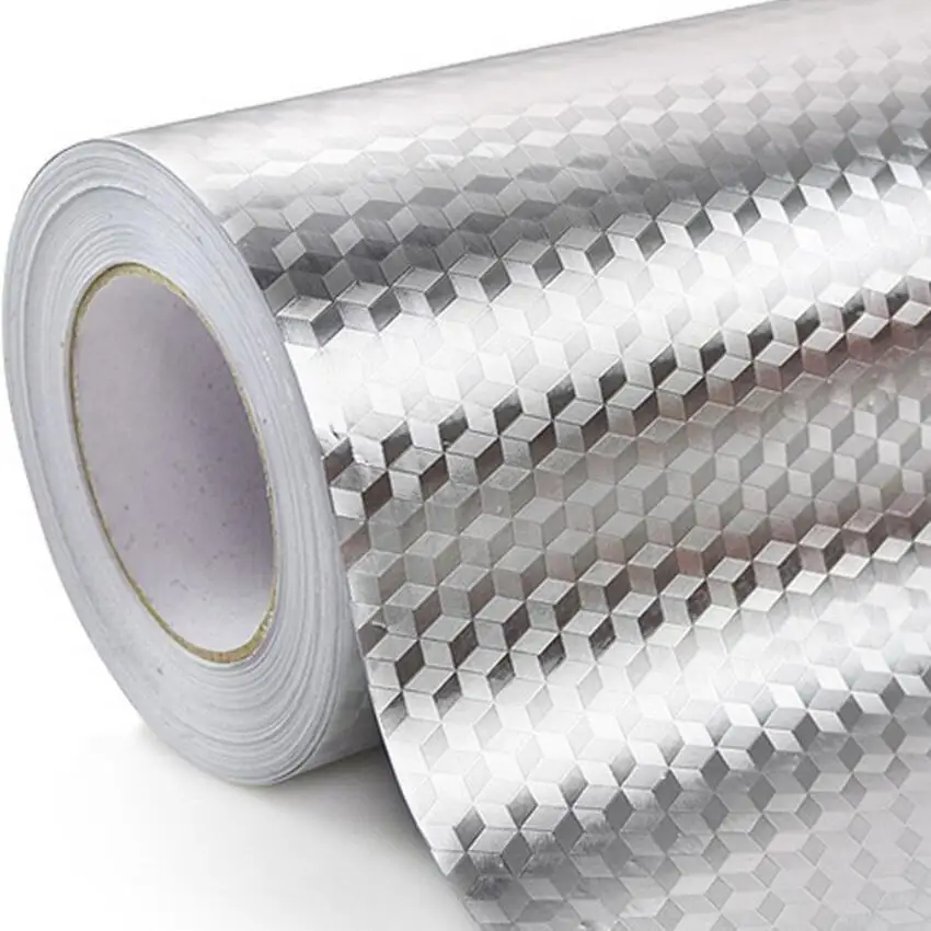 0.61*5m Aluminum Foil Paper Self Adhesive Wallpaper Popular Using for the Kitchen Equipments and Furniture 3002S