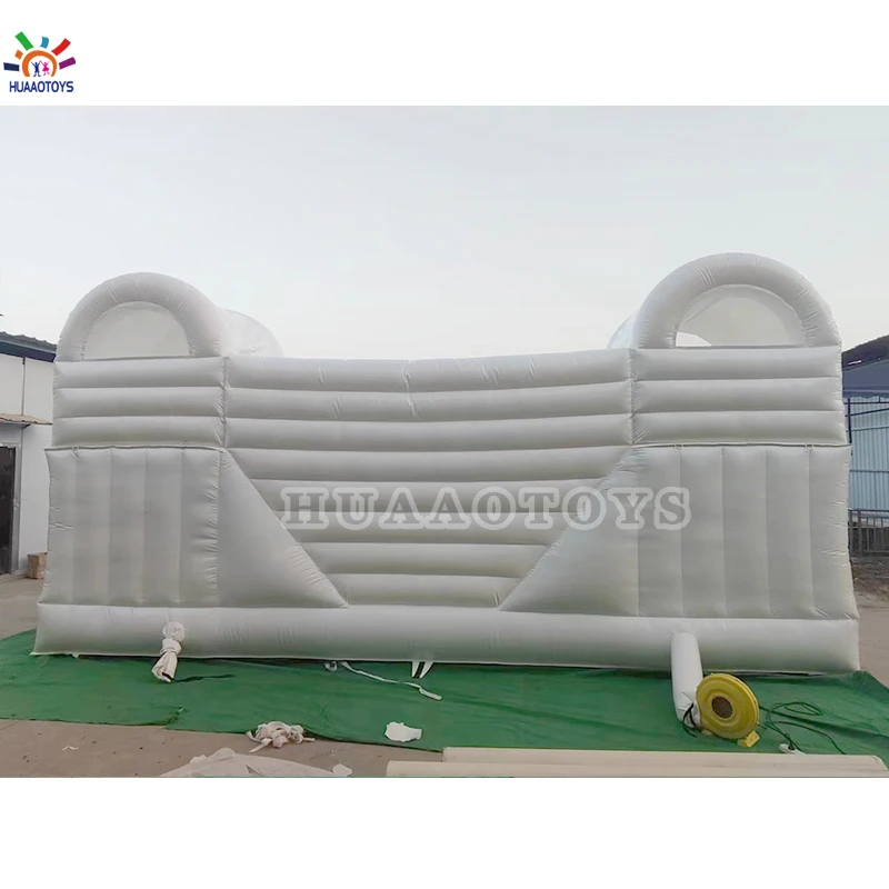 2024 новый стиль детский белый замок водная горка двойная надувная подпрыгивающая комбо с шариком