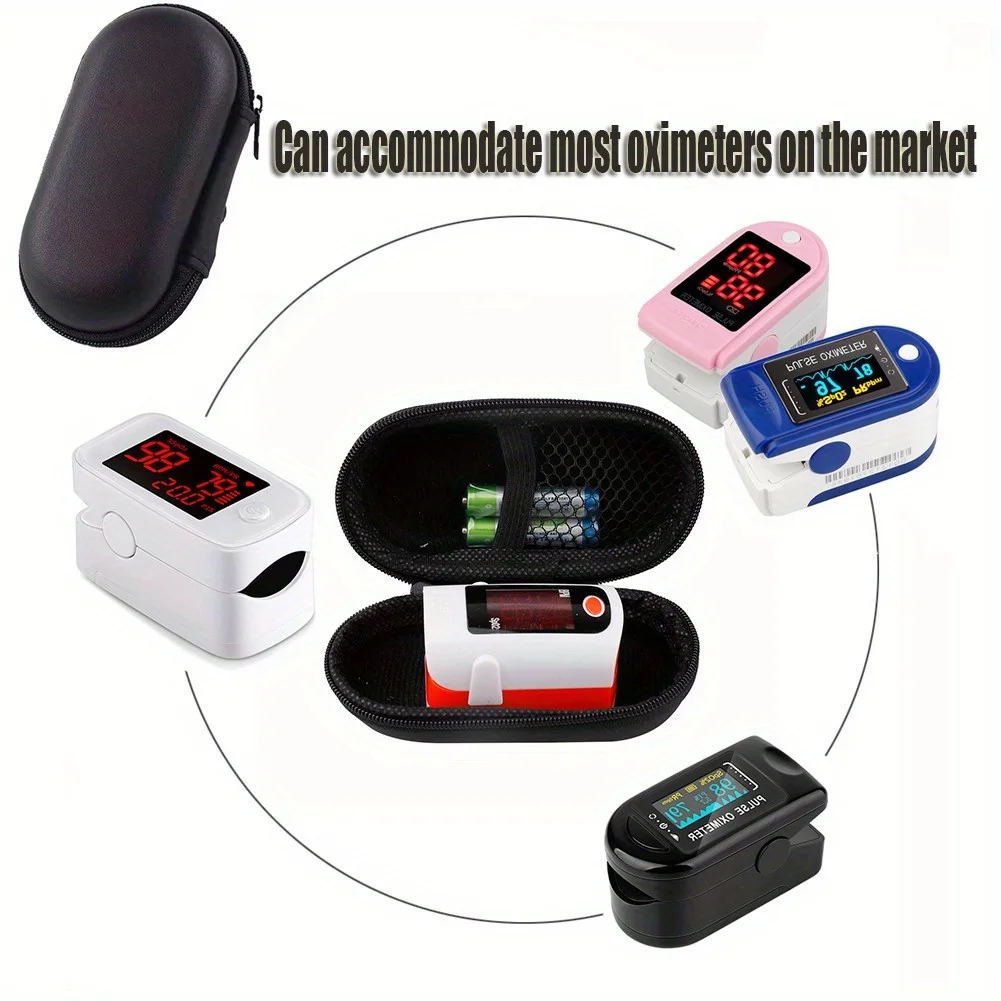 Waterproof Custom Color Durable Eva Storage Case Blood Oxygen Meter Case Handheld Finger Pulse Oximeter Finger Monitor Box