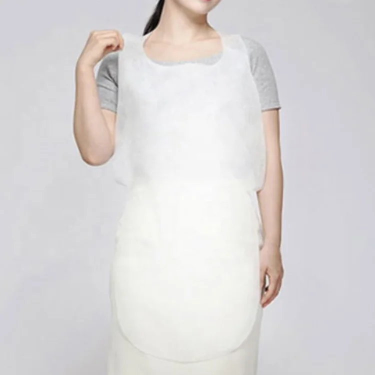 Korea Barbecue Adult Bib Dining Guest Non-Woven Disposable Adult Apron