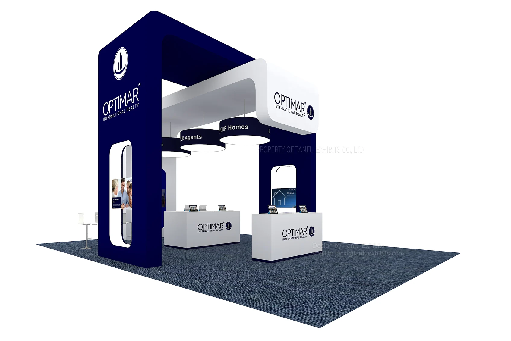 Trade Fair Booth Prefabricated Modular System Booth Easy to Install