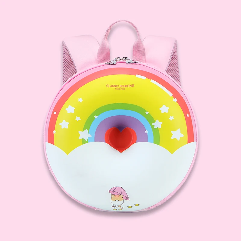 In Stock Sweet Donut Rainbow Kindergarten Pink Blue Boys Girls Little Kids Schoolbags