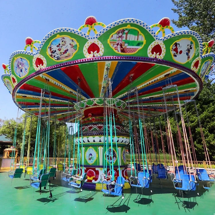 kids flying ride rotary equipment other amusement park rides customized products trailer flying chair For Sale