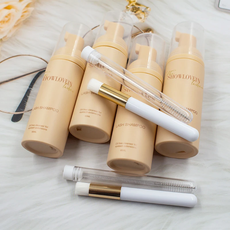 Eyelash Shampoo Private Label 100Ml Custom Lash Shampoo Cleanser Care Kits For Eyelash Extension