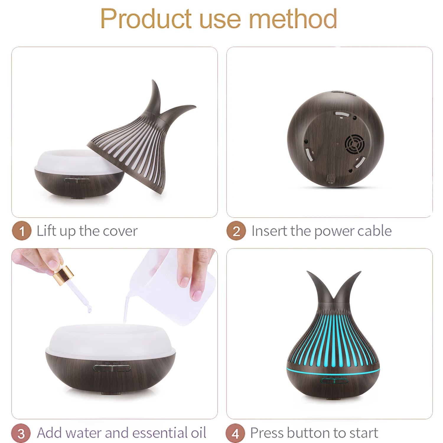 Top sales aroma essential oil diffuser ultrasonic aroma humidifier