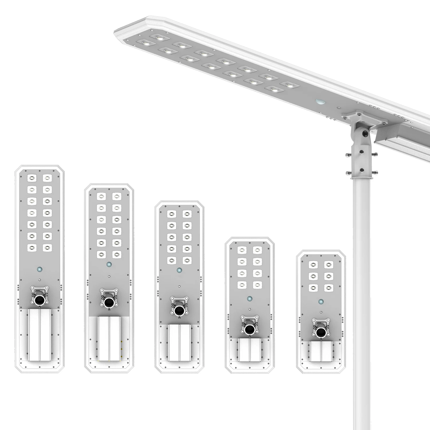 Hot selling high power  60W 100W waterproof ip65 solar street lamp Integrated  all in one solar lights outdoor