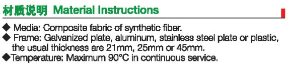 
Synthetic Pocket Filter ahu air bag filter 