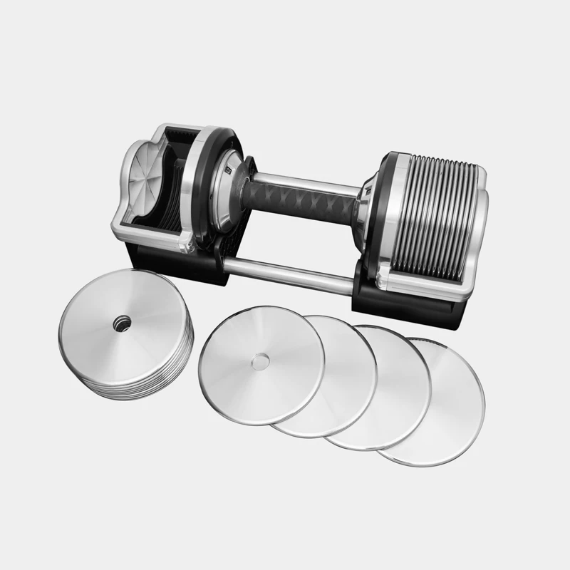 
 Hadley Latest 72LB Adjustable Dumbbell 32KG Electroplating Dumbbell 1KG Increment Adjustable Dumbbell Fitness Use For Home Gym  