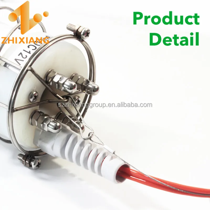 DC12V 24V 600W IP68 Fish Lures Under Water Lamp green led fishing light deep sea fishing light Fishing Lights Waterproof