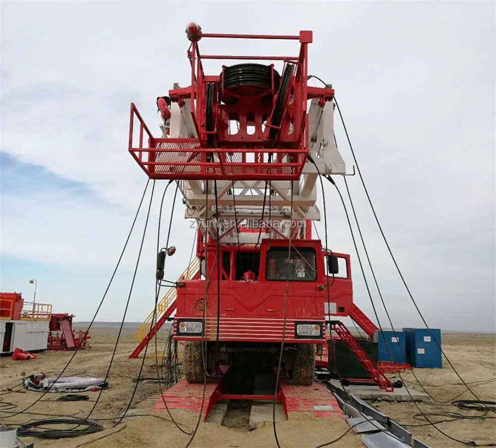 Oillfield  3000m Drilling Rig Oil and Gas Use  Diesel Engine Skid Mounted Drilling Rig