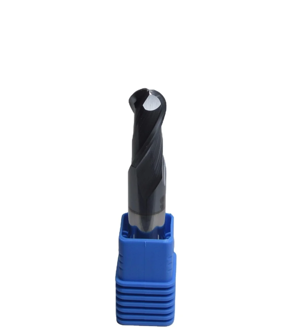 4mm L=50mm HRC45 R2.0 Tungsten Carbide Ball Nose End Mills CNC machine milling cutter for general steel soft materials 45HRC