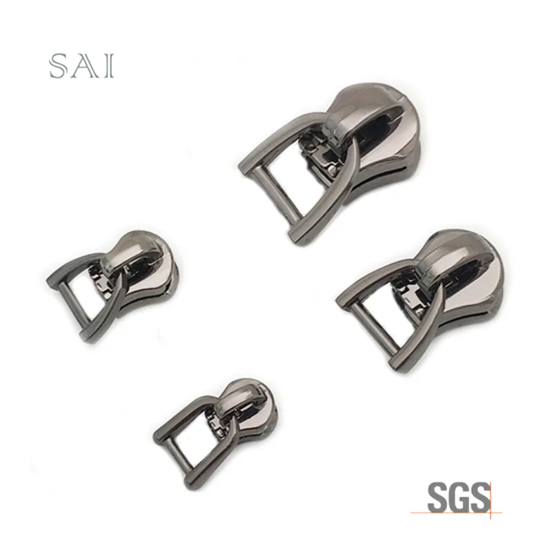 Wholesale Low Price Garments Slider Head Zipper Head Zinc Alloy Slider Head